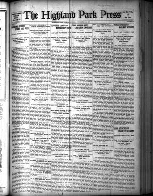 Highland Park Press (1912), 18 Nov 1920