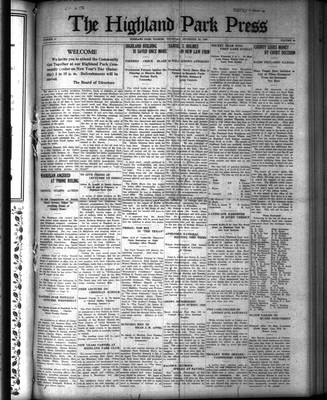 Highland Park Press (1912), 30 Dec 1920