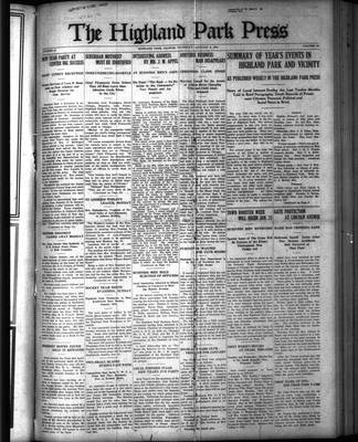 Highland Park Press (1912), 6 Jan 1921