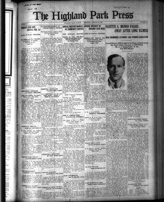 Highland Park Press (1912), 20 Jan 1921