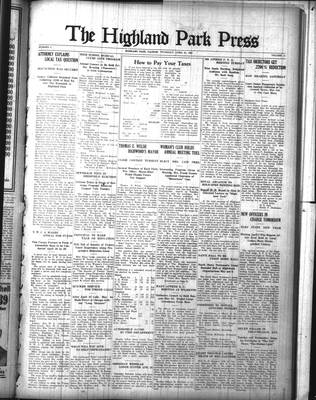 Highland Park Press (1912), 21 Apr 1921