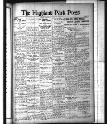 Highland Park Press (1912), 1 Sep 1921