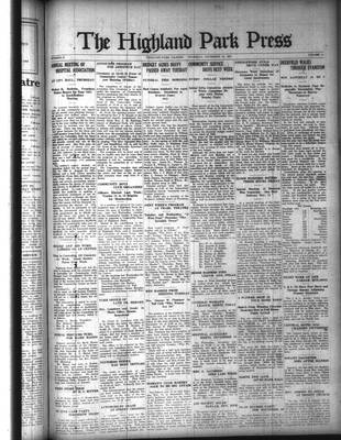 Highland Park Press (1912), 10 Nov 1921