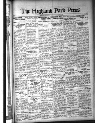 Highland Park Press (1912), 15 Dec 1921