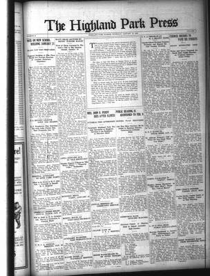 Highland Park Press (1912), 12 Jan 1922