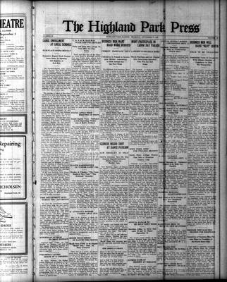 Highland Park Press (1912), 7 Sep 1922