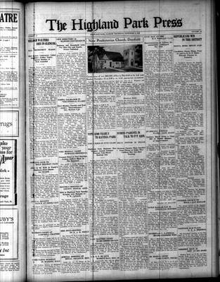 Highland Park Press (1912), 9 Nov 1922