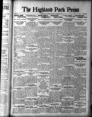 Highland Park Press (1912), 23 Nov 1922