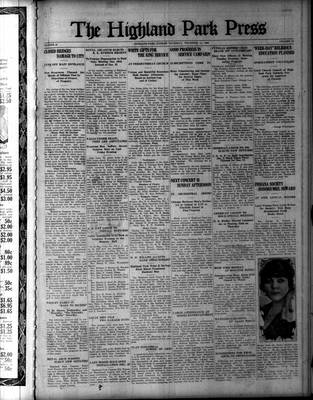 Highland Park Press (1912), 14 Dec 1922