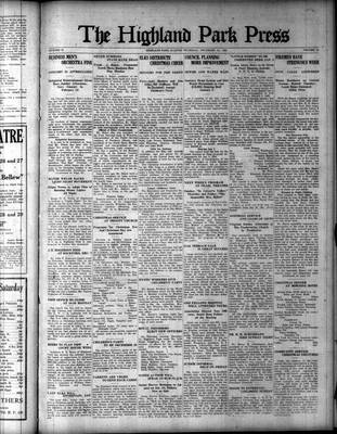 Highland Park Press (1912), 21 Dec 1922