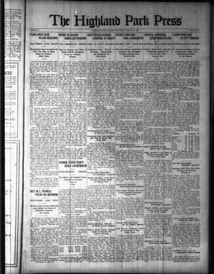 Highland Park Press, 15 Mar 1923