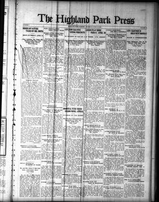 Highland Park Press, 12 Apr 1923