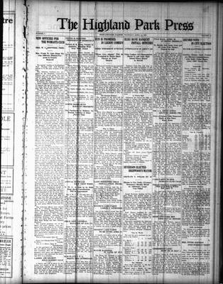 Highland Park Press, 19 Apr 1923