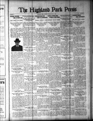 Highland Park Press, 3 May 1923