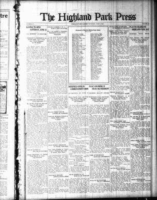 Highland Park Press, 7 Jun 1923