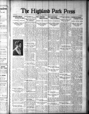 Highland Park Press, 30 Aug 1923