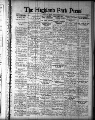 Highland Park Press, 27 Sep 1923