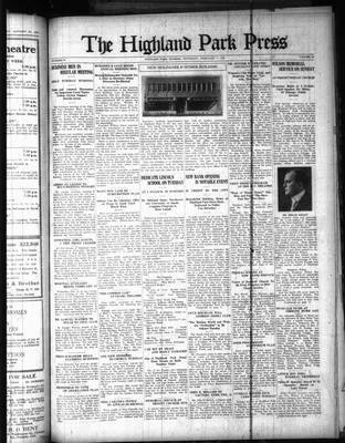 Highland Park Press, 7 Feb 1924