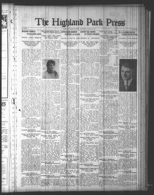 Highland Park Press, 24 Apr 1924