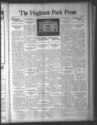 Highland Park Press, 1 May 1924