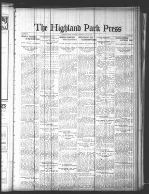 Highland Park Press, 19 Jun 1924