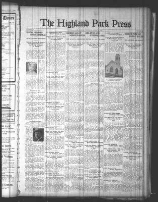 Highland Park Press, 14 Aug 1924