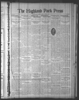 Highland Park Press, 9 Oct 1924