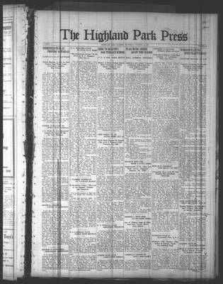 Highland Park Press, 16 Oct 1924