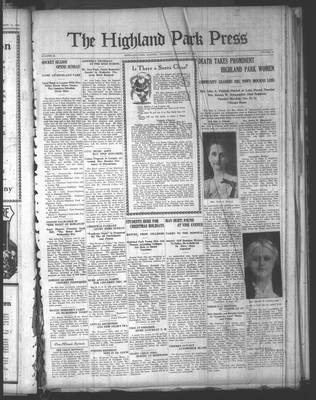 Highland Park Press, 25 Dec 1924