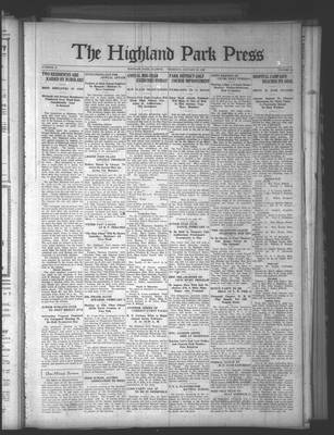 Highland Park Press, 29 Jan 1925