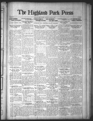 Highland Park Press, 19 Mar 1925