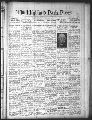 Highland Park Press, 26 Mar 1925