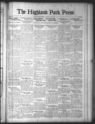 Highland Park Press, 2 Apr 1925