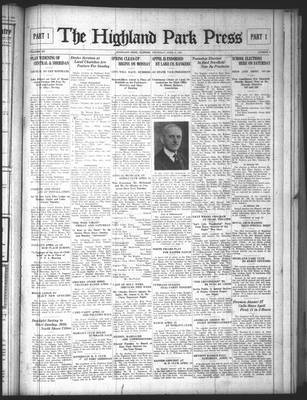 Highland Park Press, 9 Apr 1925