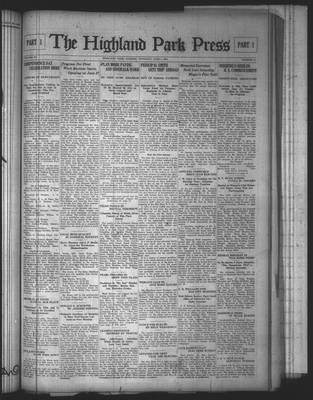 Highland Park Press, 4 Jun 1925