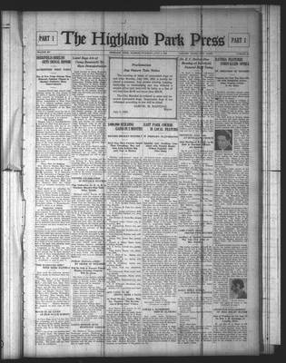 Highland Park Press, 9 Jul 1925