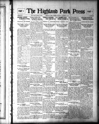 Highland Park Press, 8 Oct 1925