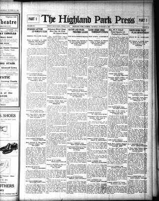 Highland Park Press, 5 Nov 1925