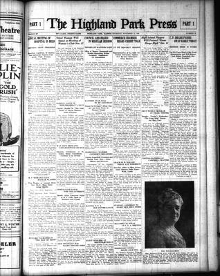 Highland Park Press, 12 Nov 1925