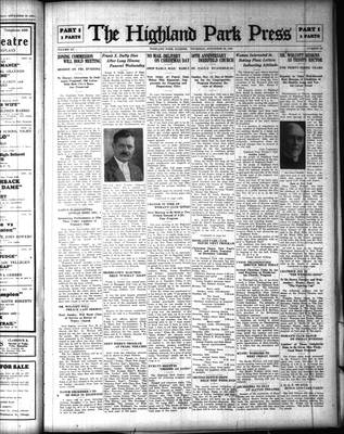 Highland Park Press, 26 Nov 1925