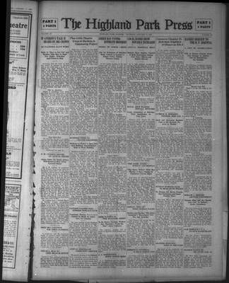 Highland Park Press, 14 Jan 1926