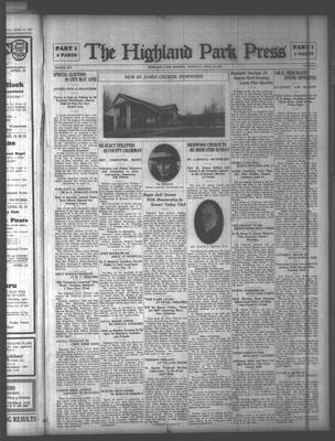 Highland Park Press, 22 Apr 1926