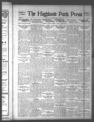 Highland Park Press, 6 May 1926