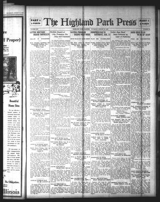 Highland Park Press, 19 Aug 1926