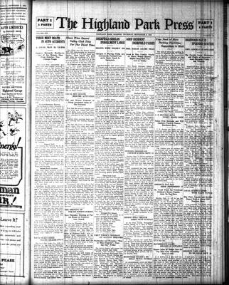 Highland Park Press, 9 Sep 1926