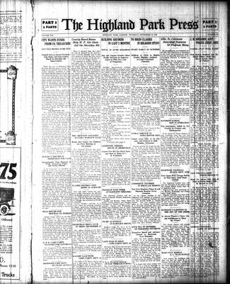 Highland Park Press, 16 Sep 1926