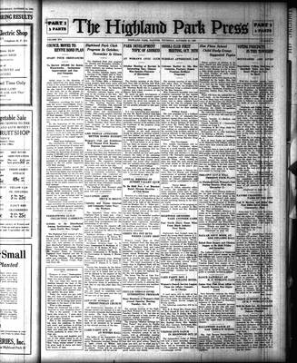 Highland Park Press, 21 Oct 1926