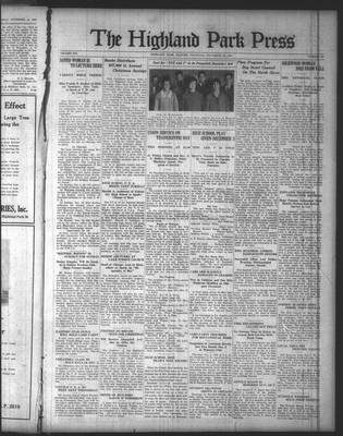 Highland Park Press, 25 Nov 1926