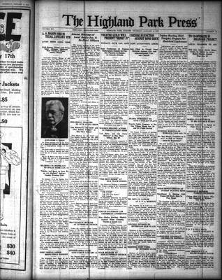 Highland Park Press, 13 Jan 1927