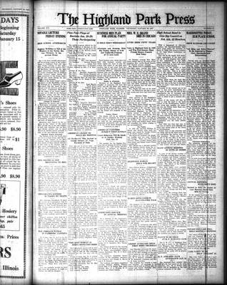 Highland Park Press, 20 Jan 1927